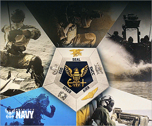 Animated GIF banner designed by RevenueJack for United States Navy Recruiting