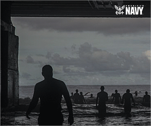 Animated GIF banner designed by RevenueJack for United States Navy Recruiting
