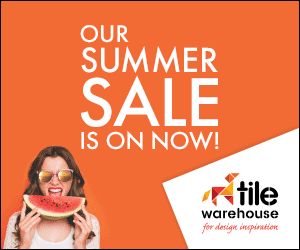 Animated GIF banner designed by RevenueJack for Tile Warehouse