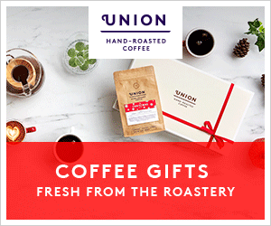 Animated GIF banner designed by RevenueJack for Union Coffee