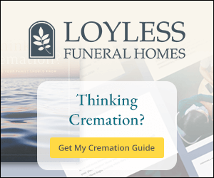 Static banner designed by RevenueJack for Loyless Funeral Homes